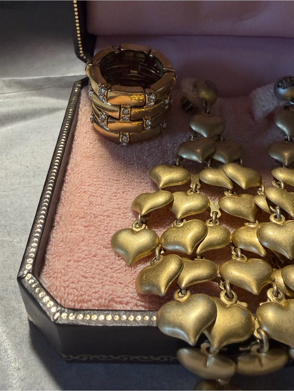 Juicy Couture Gold Multi-Heart Chandelier Earrings - Picture 4 of 6